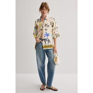 ROMY Lover Shirt Size S (Rip in Hemline)